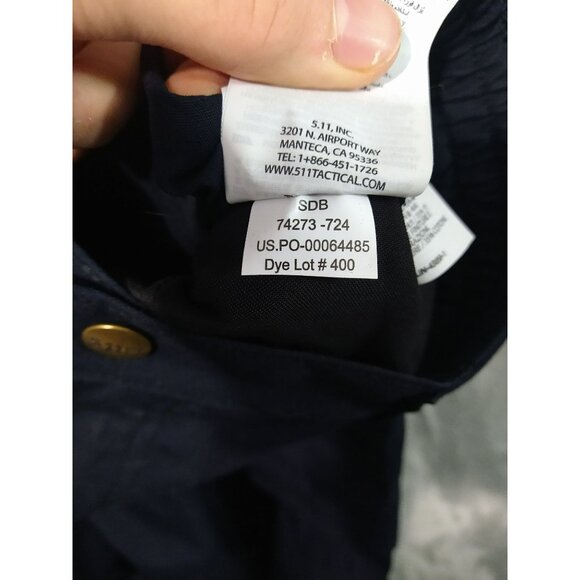 5.11 Tactical Pants Mens 32x34 Navy Blue Taclite Pro Ripstop Cargo Military - Picture 10 of 11